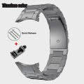 Titanium Stainless Steel Strap for Samsung Galaxy Watch 6 Classic 43 47mm 40/44mm Band for Galaxy Watch 6 5 4 No Gaps Wristband.