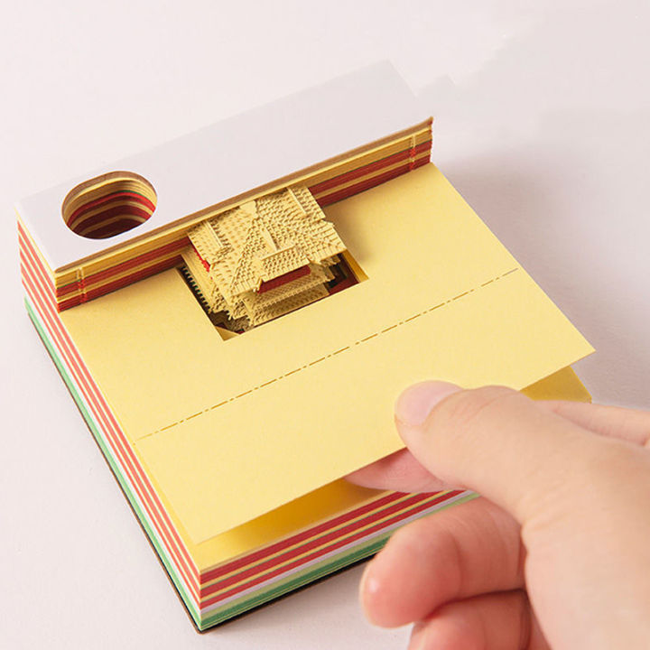%E3%80%90Wireless%E3%80%91%203D%20Sticky%20Notes%20Creative%20Hand-tear%20Paper%20Carving%20Craft%20Home%20Office%20Desktop%20Decor%20Layor%20-%20Image%203