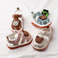 Summer New Whistle Boys' Sandals 0-1-2 Year Old Cow Muscle Sole Children's Calling Female Baby Shoes 2792. 