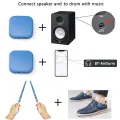 Virtual Drumsticks Kit, Bluetooth 8 Sounds Portable Electronic Air Drum Set Compact with Pedals for Outdoor. 