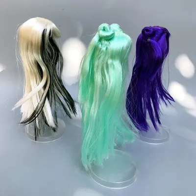 Wig For Doll Toy Head Princess Doll Head Candy Color DIY Toy Wig
