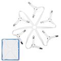 Sheet Suspenders Adjustable Elastic Bed Sheet Holder Straps For Full Bed Fitted Sheet Straps 6 Way Cross With 12 Heavy Duty. 