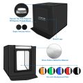 (Ready Now)PULUZ Photo Studio Light Box Portable 60 x 60 x 60 cm Light Tent LED 5500K White Light Dimmable Mini 36W Photography Studio Tent Kit with 6 Removable Backdrops. 