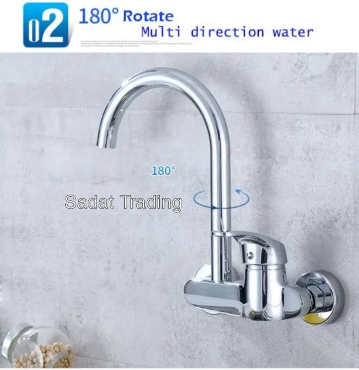 Wall%20Mounted%20Kitchen%20Faucet%20360%20Degree%20Rotation%20Sink%20Sprayer%20Hot%20and%20Cold%20Water%20Mixer/%20Kitchen%20Sink%20Mixer%20-%20Image%204