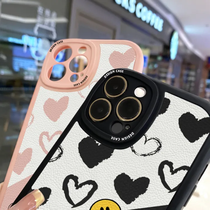 Hontinga%20for%20Samsung%20Galaxy%20A13%204G%20Back%20Cover%20PU%20Leather%20Cartoon%20Heart%20Smile%20Case%20Soft%20Silicone%20Edge%20Phone%20Cases%20-%20Image%206