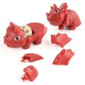 Children's 2*2*3 Magic Science and Education Dinosaur Smooth Strange-shape Animal Puzzle Cube Toy with Manual. 