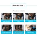 Portable Electric Espresso Coffee Machine Cordless Heating Double Serve Mini Coffee Maker with 2-IN-1 Coffee Powder/Capsule Bin 15Bar Pump Pressure Auto Brew Built-in 2000mAh Battery.