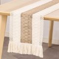 Farmhouse Boho Table Runner, for Dining Table Decoration 180cm. 
