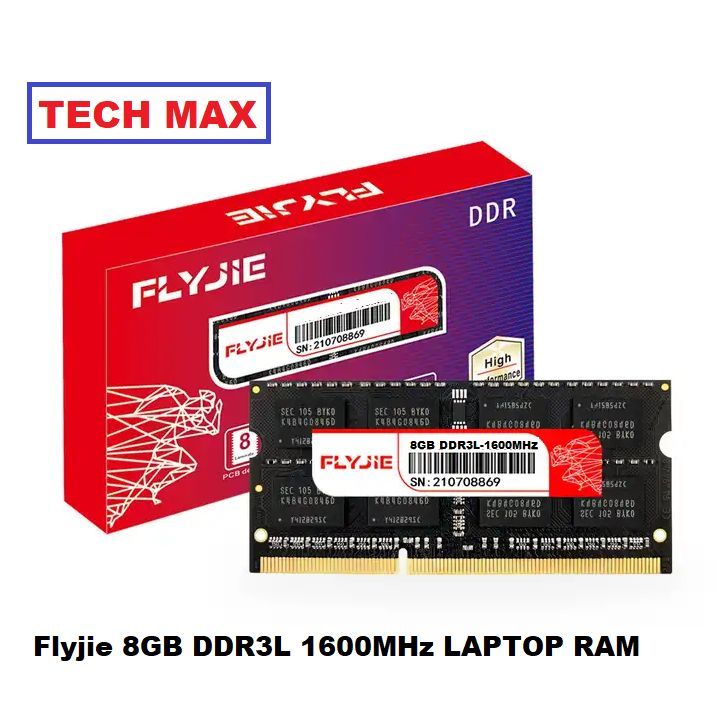 FLYJIE 8GB DDR3L 1600Mhz PC3L-12800s CL11 204Pin SODIMM Laptop Ram