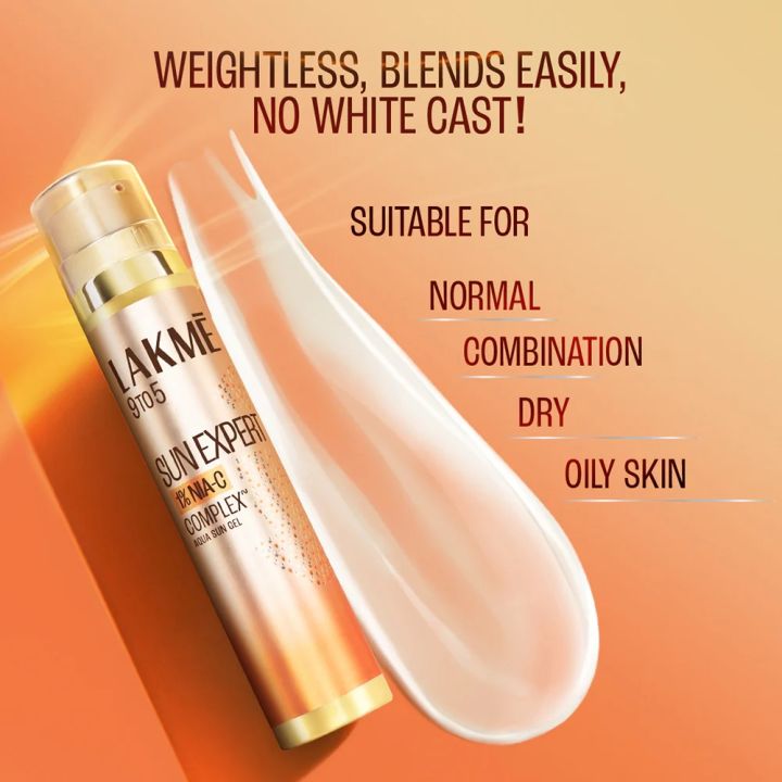 Lakm%C4%93%20Sun%20Expert%201%25%20Nia-VIT%20C%20Sunscreen,%20SPF%2050%20PA+++%20for%20UVA/B,%20No%20white%20cast,%20for%20radiant%20skin%20-%20Image%206