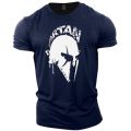 Vintage Men's T Shirt Spartan Print 3D T-Shirts Summer Short Sleeve Tops Personality Streetwear Oversized Tee Shirt Men Clothes.