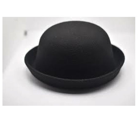 Black Synthetic Dhoom 3 Bowler Felt Round Hat For Men