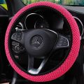 【 Honda Leather Car Steering Wheel Cover Manibela Civic BRIO City Accord Jazz CRV FS008. 