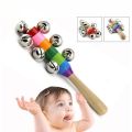Rattles Musical Toy For Baby Playing Culourful Wooden Rattle Baby Toys.