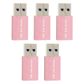 JDXHLAU 5PCS USB Data Blocker Charge-Only USB Blocker Adapter for Blocking Data Sync Protect Against Juice Jacking Silver.