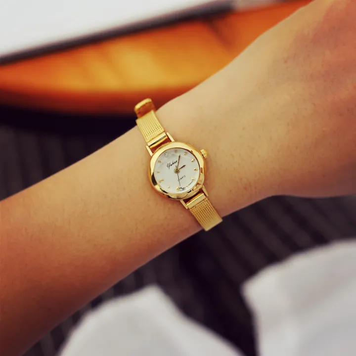 Gold%20tycoon%20gold%20quartz%20small%20dial,%20women's%20metal%20bracelet%20watch,%20fashionable%20and%20trendy%20watch%20-%20Image%202