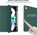 For ipad Air 6th Generation 11 Inch Case 2024/ iPad Air Case 5th Generation/4th Generation 2022/2020 10.9 Inch, Smart iPad Case[Support Touch ID and Auto Wake/Sleep] (Black/Navy Blue). 
