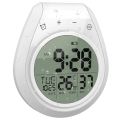 Digital Shower Clock Waterproof Bathroom Timer Clock Digital Kitchen Wall Clock 12/24 Hour Format Clock. 