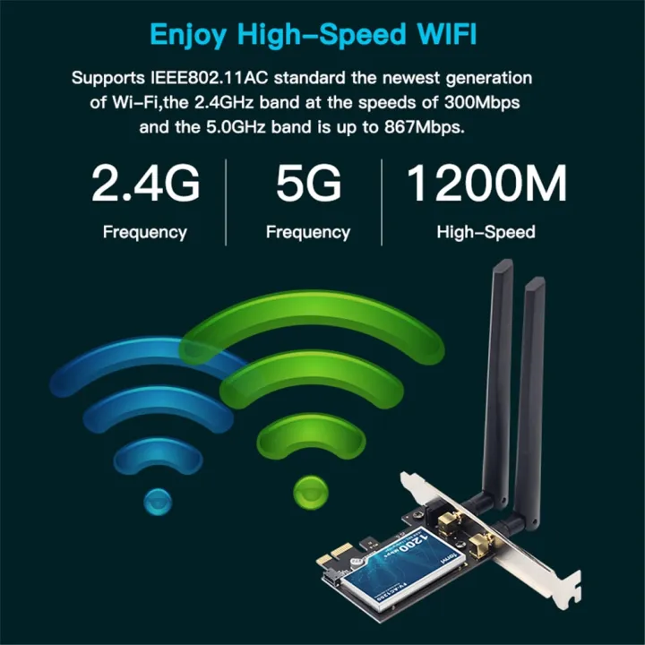 Fenvi%20WiFi5%20AC1200%20PCIE%20WiFi%20Adapter%20BT4.0%201200Mbps%20WiFi%20Card%20Dual%20Band%20802.11ac%20Networking%20Upgrade%20for%20Win%207/10/11%20Desktop%20PC%20-%20Image%204