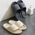 Men Flip Flops Women 2023 New Soft Eva Thick Sole Slides Summer Sandals Couples Indoor Slippers Home Non Slip Bathroom Shoes.