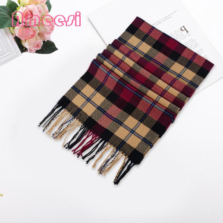 Women%20Plaid%20Scarf%20Cozy%20Plaid%20Tassel%20Scarf%20Warm%20Cashmere%20Shawl%20for%20Couples%20Winter%20Wrap%20Couple%20Warm%20Shawl%20-%20Image%206