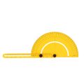 Plastic Protractor Angle Finder Measure Ruler Goniometer Articulating Arms Template Tool for Handymen Builders Craftsmen 180 Degree 25cm Rule Gauge Inch Metric. 