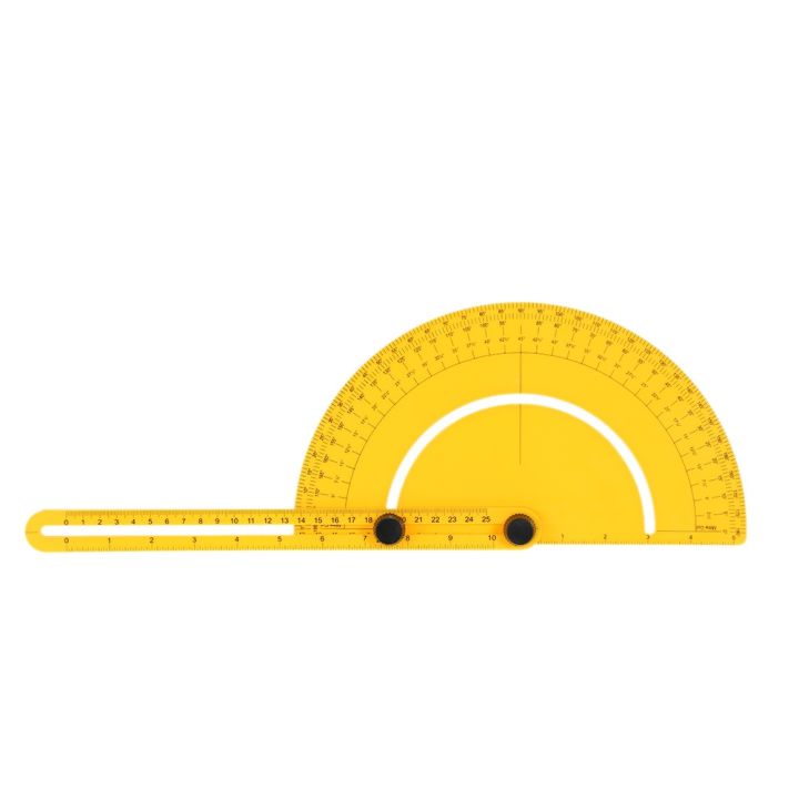 Plastic%20Protractor%20Angle%20Finder%20Measure%20Ruler%20Goniometer%20Articulating%20Arms%20Template%20Tool%20for%20Handymen%20Builders%20Craftsmen%20180%20Degree%2025cm%20Rule%20Gauge%20Inch%20Metric%20-%20Image%204