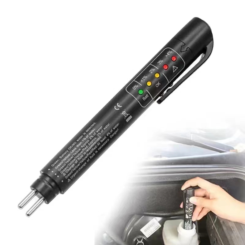 【New-store】 Automotive Brake Fluid Brake Oil Testing Pen Vehicle Brake Fluid Tester Oil Quality Test Display Testing Tools With LED