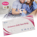 20pcs Ovulation Test Strip Home Accuracy Urine LH Test Strip Detection Indicator. 