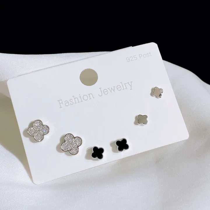 SLBABY%20Silver%20Three-Pair%20Combo%20Set%20Stud%20Earrings%20Women's%20925%20Silver%20Pin%20Korean%20Version%20New%20Exquisite%20and%20Versatile%20Earrings%20-%20Image%208