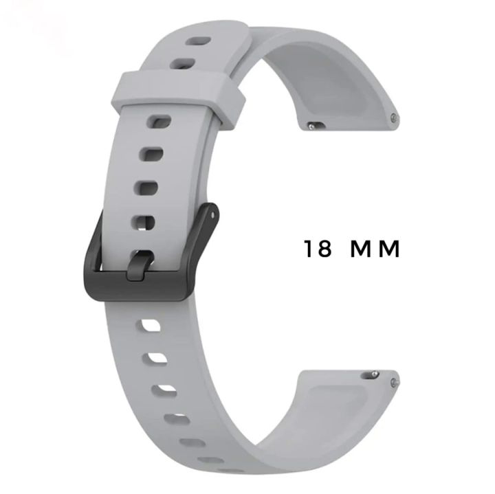 18Mm Soft Silicone Watchband Watch Strap Smart Bracelet Replacement Wristband Compatible For Realme Band2 & Xinji Cobee C1 - Smart Watch Belt