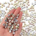 100pcs 7x3.2mm Gold Silver Color Letter Beads Flat Round Acrylic Alphabet Spacer Beads For Jewelry Making DIY Bracelet Necklace. 