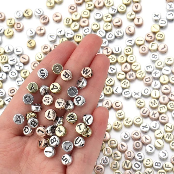 100pcs%207x3.2mm%20Gold%20Silver%20Color%20Letter%20Beads%20Flat%20Round%20Acrylic%20Alphabet%20Spacer%20Beads%20For%20Jewelry%20Making%20DIY%20Bracelet%20Necklace%20-%20Image%203