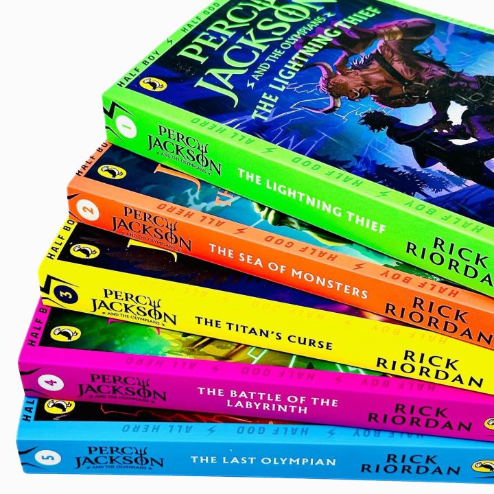 Percy Jackson and The Olympians Series 5 Books Collection Set | Daraz ...