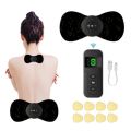 EMS Wireless Remote Control Cervical Massage Stimulator Portable USB Electric Neck Back Massager Muscle Relief Pain Tool. 
