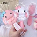 Cute Cartoon Rabbit Air Cushion Comb Children Girl‘s Plastic Scalp Massage Comb Mini Anti-frizz Hair Styling Brush. 