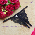 meethope Sexy   the ding pants women's underwear mens to open the  lace  Thongs pants one Red+Purple mens brief. 
