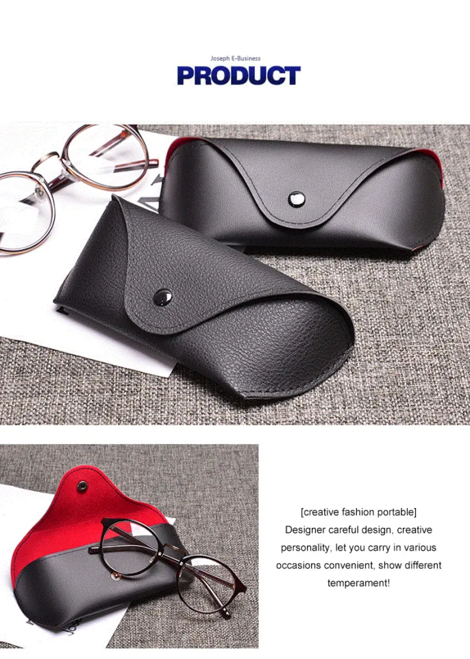 PU Leather Glasses Case Cover Sunglasses Storage Bag Glasses Box