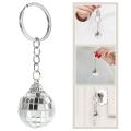 Exquisite Keychain Pendant Decor Decorative Bag Mirror Disco Ball Hanging Multi-function Mini Ornament.