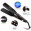 Ubeator - 1-5cm Width 5 Sizes LCD Display Temp Adjustment Straight Curly Hair Styling Tool|Curved Flat Irons 685. 