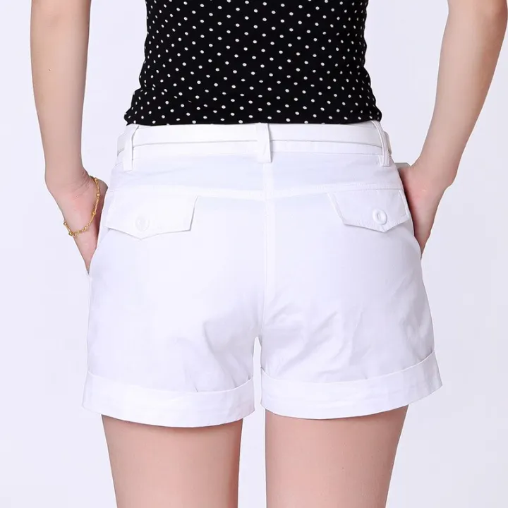 Women's%20Summer%20Style%20Shorts%20Ladies%20Loose%20Clothing%20Cotton%20Casual%20Short%20Pants%20Denim%20White%20Khaki%20Hot%20Woman%20Shorts%20-%20Image%205