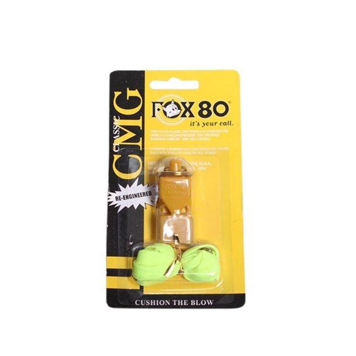 Fox 80 Classic Plastic Sports Referee Whistle - Yellow