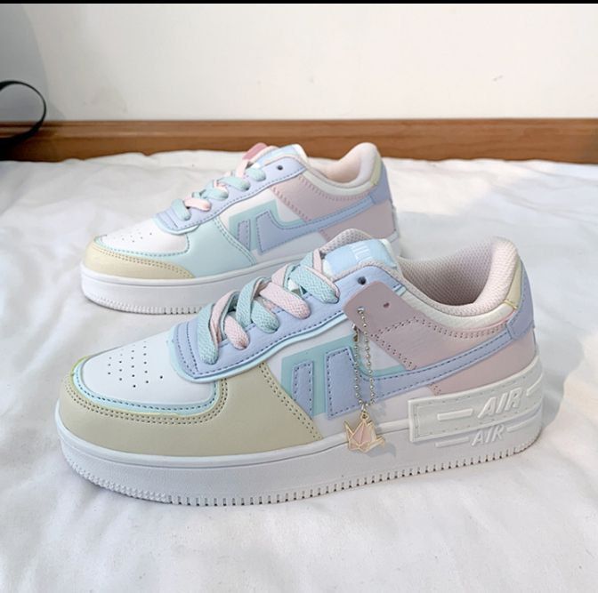 "Pastel Dream Women’s Casual Sneakers – Cute & Comfortable"