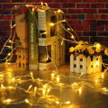 Party Lights Home Decoration Light 100 Led- Golden, Golden Fairy String Lights Christmas, Eid, birthday, Wedding Festival Party 30 Feets LED Decoration Lights - Fairy Lights.