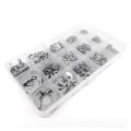 1000 PCS Stainless Steel E-Type Retaining Ring Kit 1.2mm-15mm E-Type Split Retaining Ring E-Type Bearing Retaining Ring. 