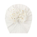 Lovely Shiny Bowknot Baby Hat Cute Solid Color Baby Girls Boys Hat Turban Soft Newborn Infant Cap Beanies Head Wraps. 