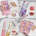 PerfectSunfeel Love Shape Fruit Jelly Lip Balm Moisturizing Clear Mirror Lip Gloss Waterproof Lasting Lip Tint Makeup Cosmetic. 