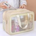 Wet-dry separation makeup bag portable toiletry bag travel essentials large capacity storage bag fitness swimming essentials. 