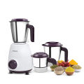 PHILIPS 500W Mixer Grinder (White and Purple) HL7505/00. 