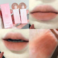 Matte Velvet Lip Glaze Summer Lovely Lip Mud Matte Lipstick Pink Red Lip Gloss Tint Waterproof Non-Stick Cup Korean Cosmetic New. 